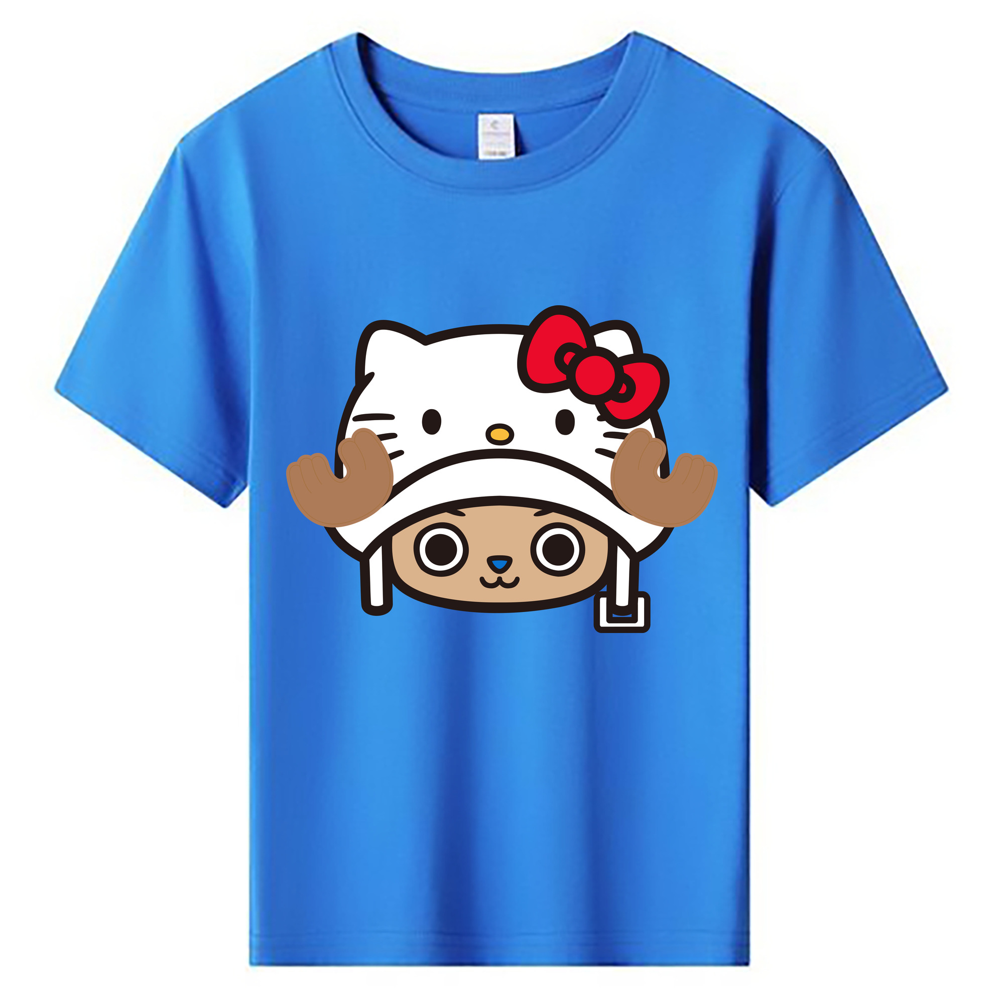 （画像用） Hello Kitty ハローキティ 綿100％キッズTシャツ（フロントプリント）